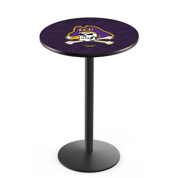42" Blk Wrinkle East Carolina Pub Table